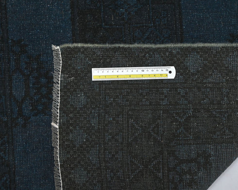 3x6 Vintage Blue Gray Persian Style Over Dyed Hand Knotted Low Pile Wool Area Rug